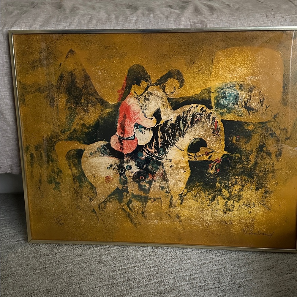 Lebadang’s “Mountain Riders” signed lithograph